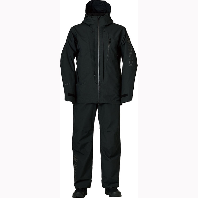 中壢鴻海釣具《DAIWA》DW-1821 黑色釣魚套裝 GORE-TEX雨衣套裝