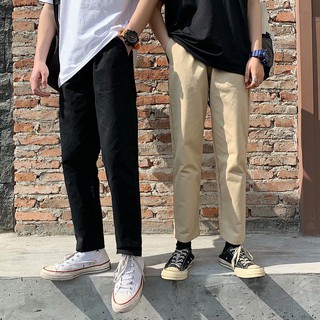 隔日到貨！免運！ 男生褲子 休閒褲 直筒褲 運動褲 夏季薄款 潮男必備 臺灣發貨 三色可選 長褲