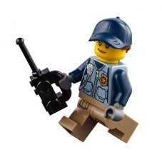 LEGO 樂高 City 城市系列 60171 山中逃犯 拆賣 單售 人偶 女性 森林 叢林 警察 馬尾 含對講機