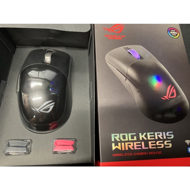 ASUS華碩ROG Keris Wireless RGB 光學滑鼠無線版（二手極新2021/11/10購入）