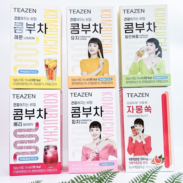 效期-9/12)韓國 TEAZEN小肚肚康普茶酵素飲 10入組 /盒