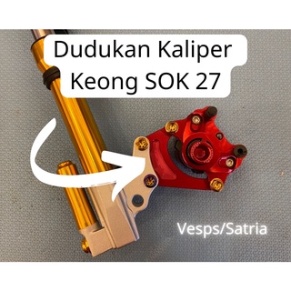 Inskey dudukan kaliper keong vespa sok 27