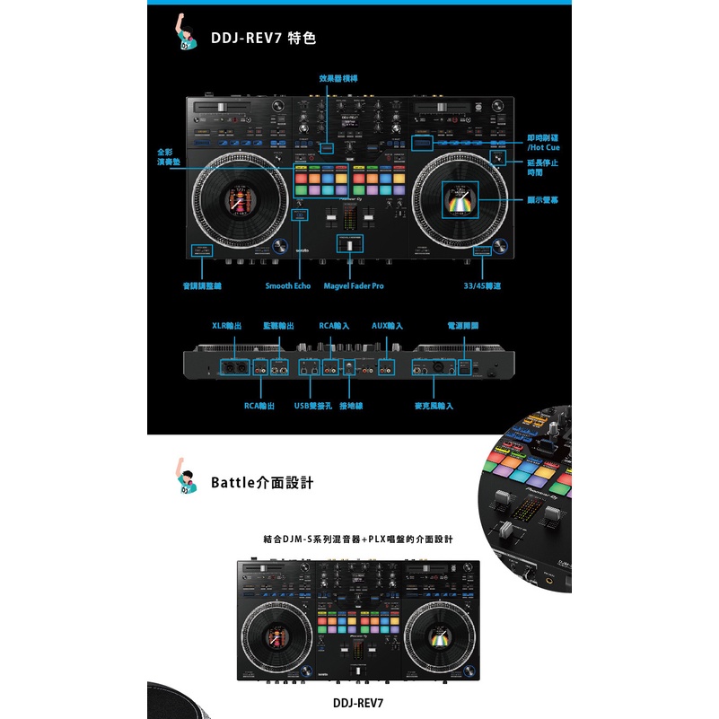 Pioneer DJ DDJ-REV7 Serato DJ Pro 專業款控制器| 蝦皮購物