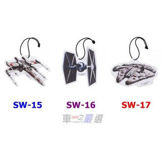 車之嚴選 cars go 汽車用品【SW-15】NAPOLEX Disney 星際大戰飛行器圖案 吊掛式紙卡芳香劑 香片