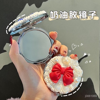 優選好物 奶油膠化妝鏡卡通便攜隨身小鏡子手工diy製作材料包送生日禮物 GC5V