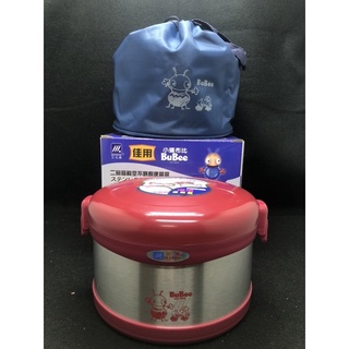 三光牌小蟻布比 J-950EB佳用不銹鋼便當飯盒0.95L附提袋 304不銹鋼 臺灣製 便當盒 保溫保冷 飯盒