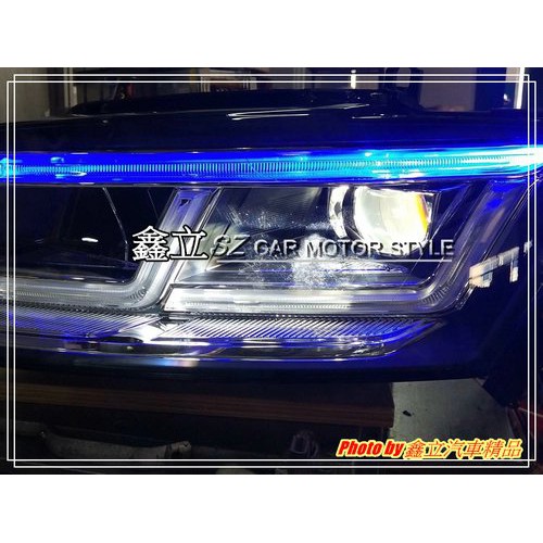 ※ 鑫立汽車精品 ※ AUDI Q5 10-17年 雙L款 一抹藍 雙色 全 LED 遠近燈 魚眼 大燈 頭燈