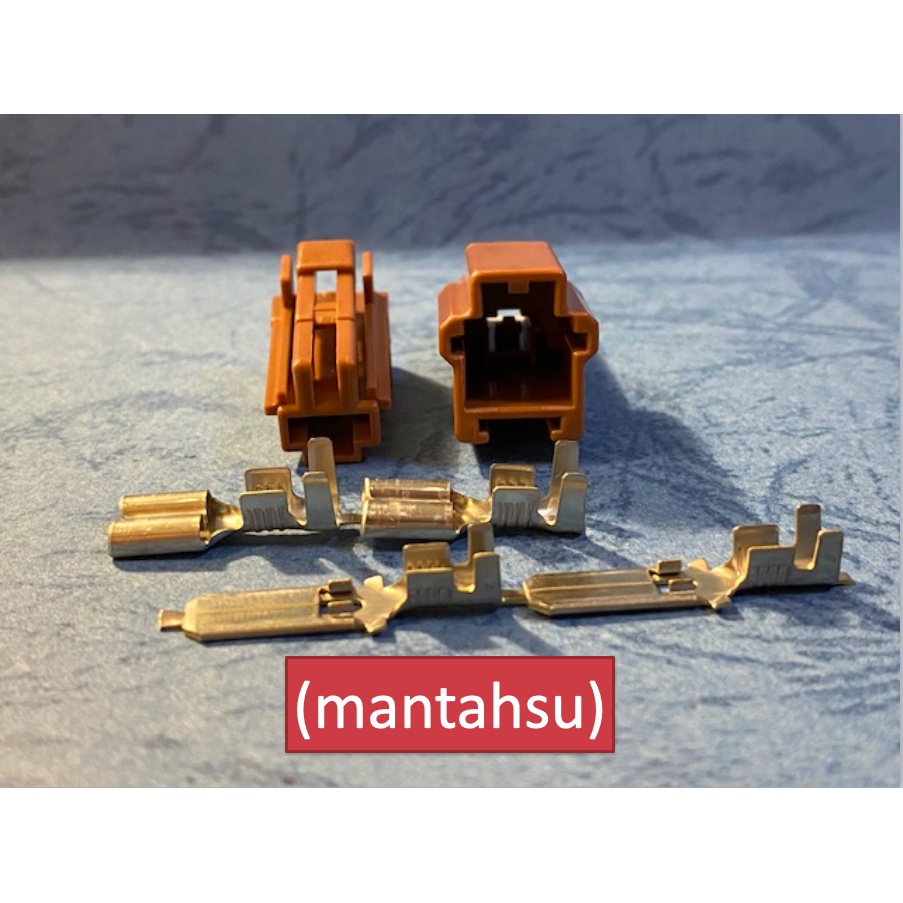(mantahsu)1P 汽車車用電線接頭/電系接頭/快速接頭 250型1孔非防水公母連接器+公母端子