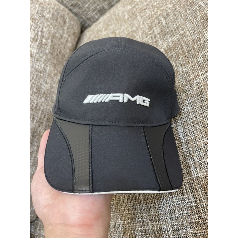 賓士原廠 卡夢帽子 賽車帽 AMG Benz 德國原廠帽子 黑色 棒球帽 GT 買車業務送的