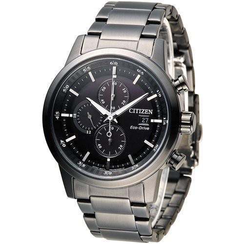 CITIZEN WATCH 星辰極速黑傑克光動能計時腕錶型號 : CA0615-59E-黑/43mm