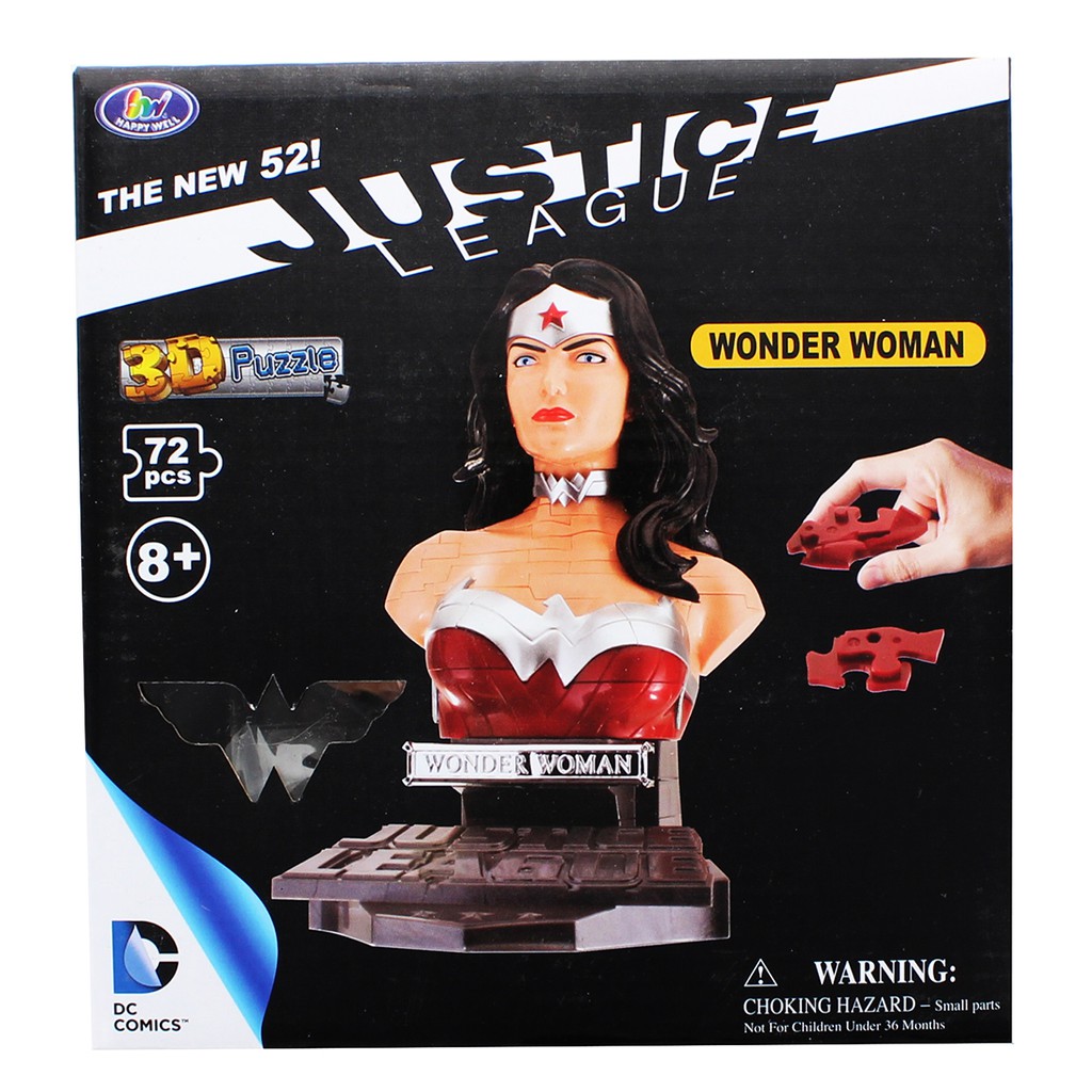 (卡司 正版現貨)代理版 DC 神力女超人 正義聯盟 3D立體拼圖 3D拼圖 正義聯盟 彩色版