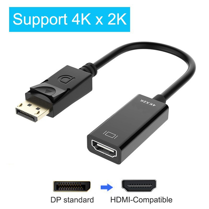 dp轉hdmi轉換線4K高清 Displayport轉HDMI 連接線小殼 1080P/4K