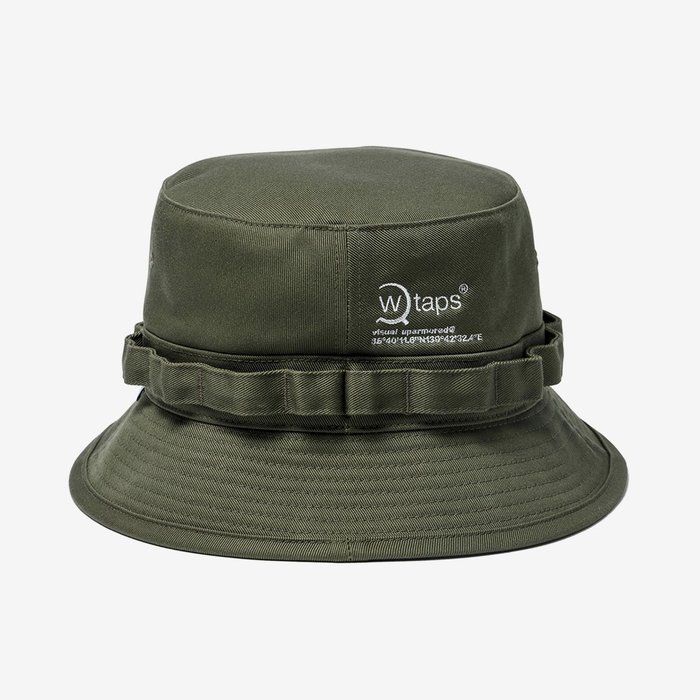 21AW WTAPS JUNGLE 02 HAT COTTON TWILL 黒 - ハット