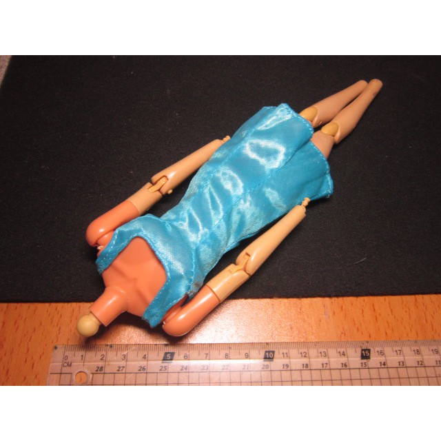 RJ5休閒部門 女偶用1/6藍色連身短裙一件 mini模型