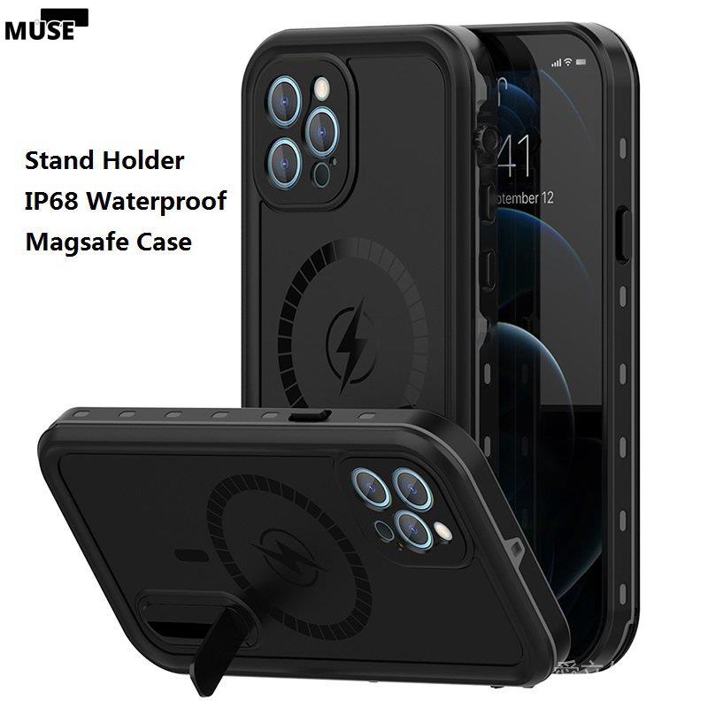 【3cmuse】Iphone 12 Pro Ip68 真正的防水 Magsafe 手機殼, 適用於 Iphone 1