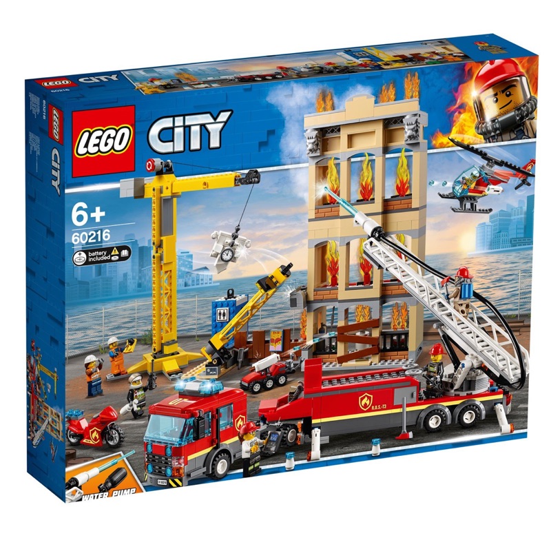 《傑克玩樂高》LEGO 樂高積木 60216 城市 city 消防車 火警