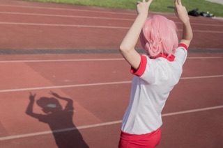 [出清] 妖狐×僕Ss 髏髏宮歌留多 全套含假髮含鞋 Cosplay Cos 角色扮演 日本高校運動服 日系 學生制服