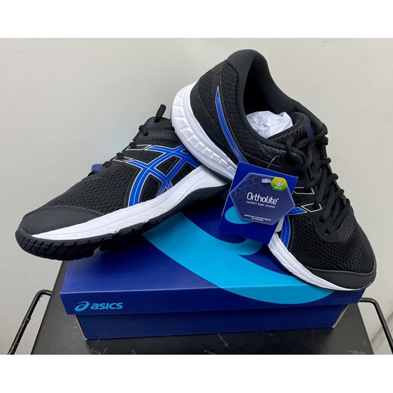 ASICS GEL-CONTEND 6 亞瑟士 男 慢跑鞋 透氣 經典 黑藍白 (1011A667-005)