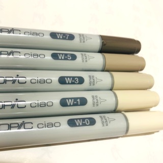 🖍Copic 第三代 圓桿雙頭 咖啡W系 單隻