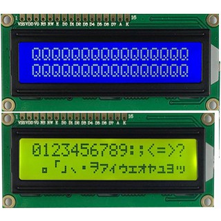 【AI電子】*(7-2)Arduino LCD 1602A 3.3V (送排針) 藍色畫面 白字 黃綠屏 黑字 16x2