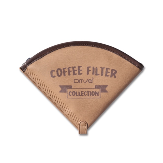 Driver 濾紙收納包-咖啡色 / Driver 可摺疊式咖啡濾杯-錐形【露營狼】【露營生活好物網】