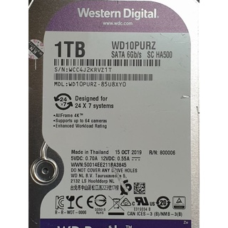 含稅 紫標 監控系統硬碟 WD 3.5吋 1TB 1T WD10PURZ 保固一個月 桌上型硬碟 04H475