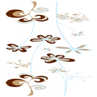 義大利進口HOME DECOR 牆壁貼飾 35cmX100cm 歡喜花(C58397)