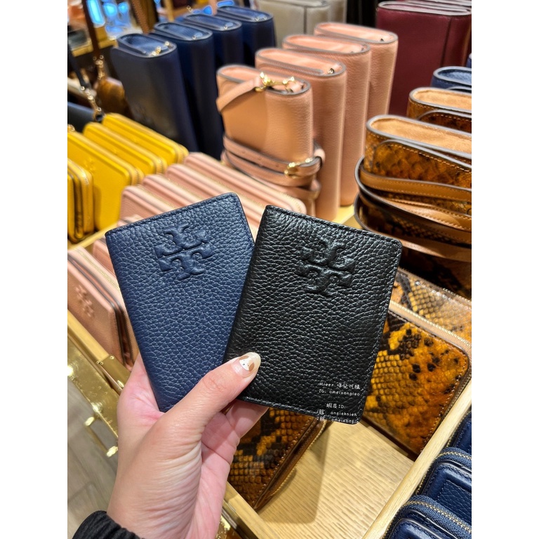 咩兒美國代購🌈Tory Burch TB logo 荔枝皮革 對折卡夾 名片夾 證件套