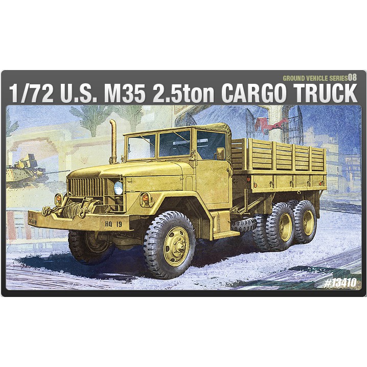 ACADEMY 愛德美 1/72 U.S. M35 2.5ton CARGO TRUCK 軍用卡車