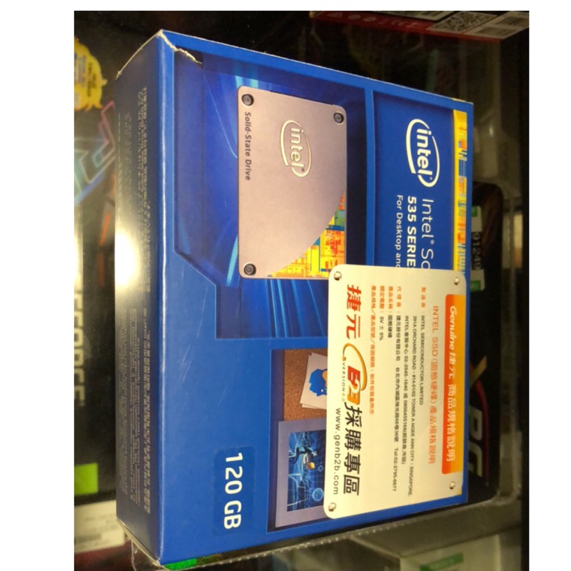 INTEL 535 120G MLC SSD完整盒裝