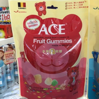 Ace 水果 / 字母 / 無糖 Q軟糖 240g