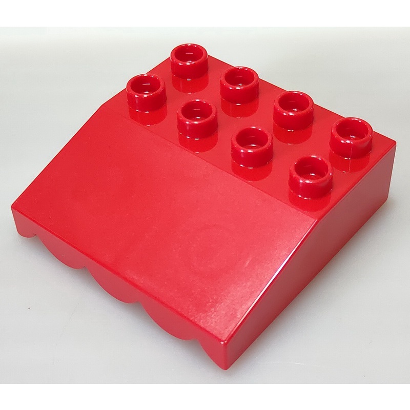 【得寶Duplo】紅色 4X4 屋簷 屋頂 遮陽棚 建材 大顆粒 積木 [樂高玩家★正版LEGO]