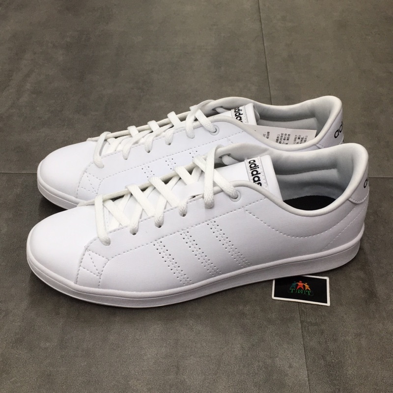 《TNT》ADIDAS ADVANTAGE CLEAN QT 女 皮革 經典 全白休閒鞋 B44667