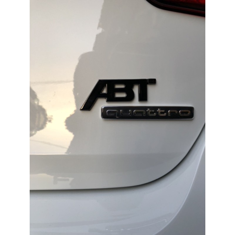 VW 福斯 消光黑 ABT 車標 改裝 GOLF CC 車身貼 字標 貼標 AUDI GTI 亮光黑 銀