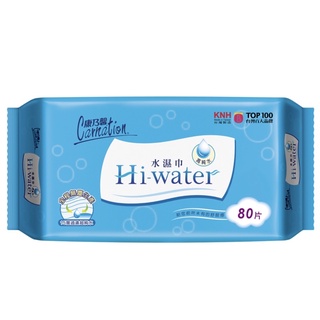 68mall 促銷 隔日配 康乃馨 Hi-water水濕巾/濕紙巾(80片）隨機出貨