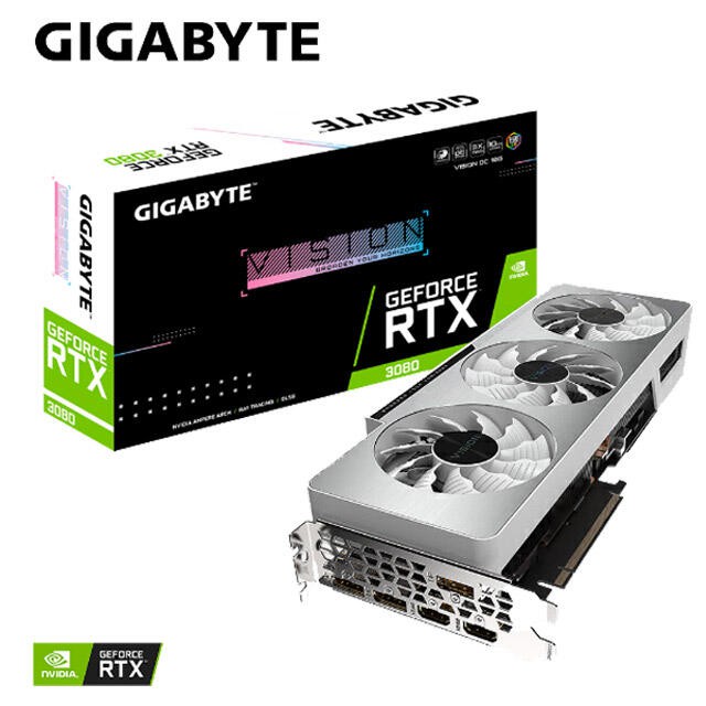 技嘉 GeForce RTX 3080 VISION OC 10G 顯示卡