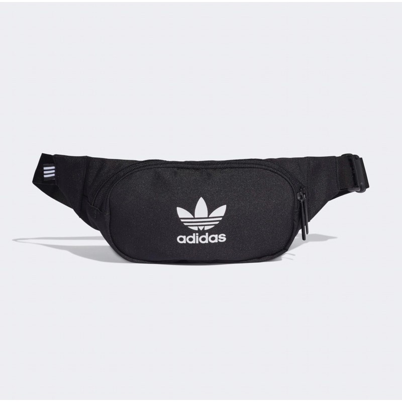 Adidas 愛迪達 三葉草 運動休閒腰包 側背包 質感 送禮 黑 DV2400