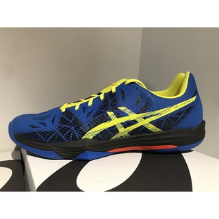 台灣公司貨 ASICS 亞瑟士 GEL-FASTBALL 3 男女 手球 羽球鞋 藍黃 E712N-401