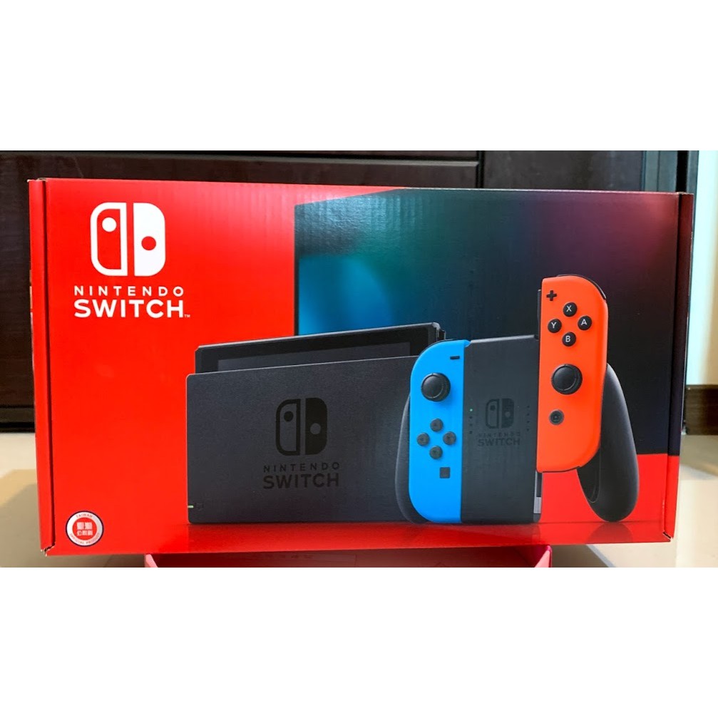 (全新未拆)任天堂Nintendo Switch主機 紅藍 電力加強版