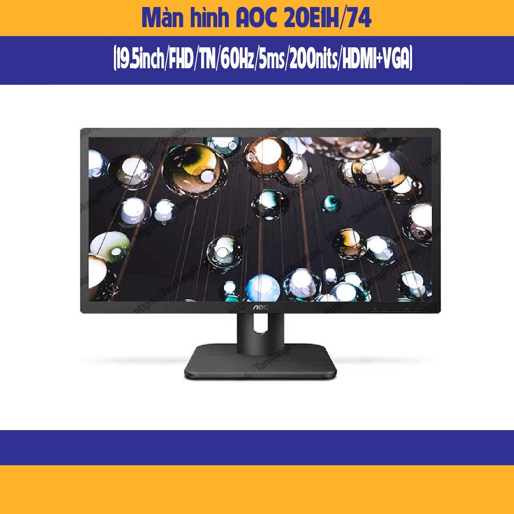 Aoc 20E1H / 74 顯示器 (19.5inch -FHD / TN / 60Hz / 5ms / 200nit