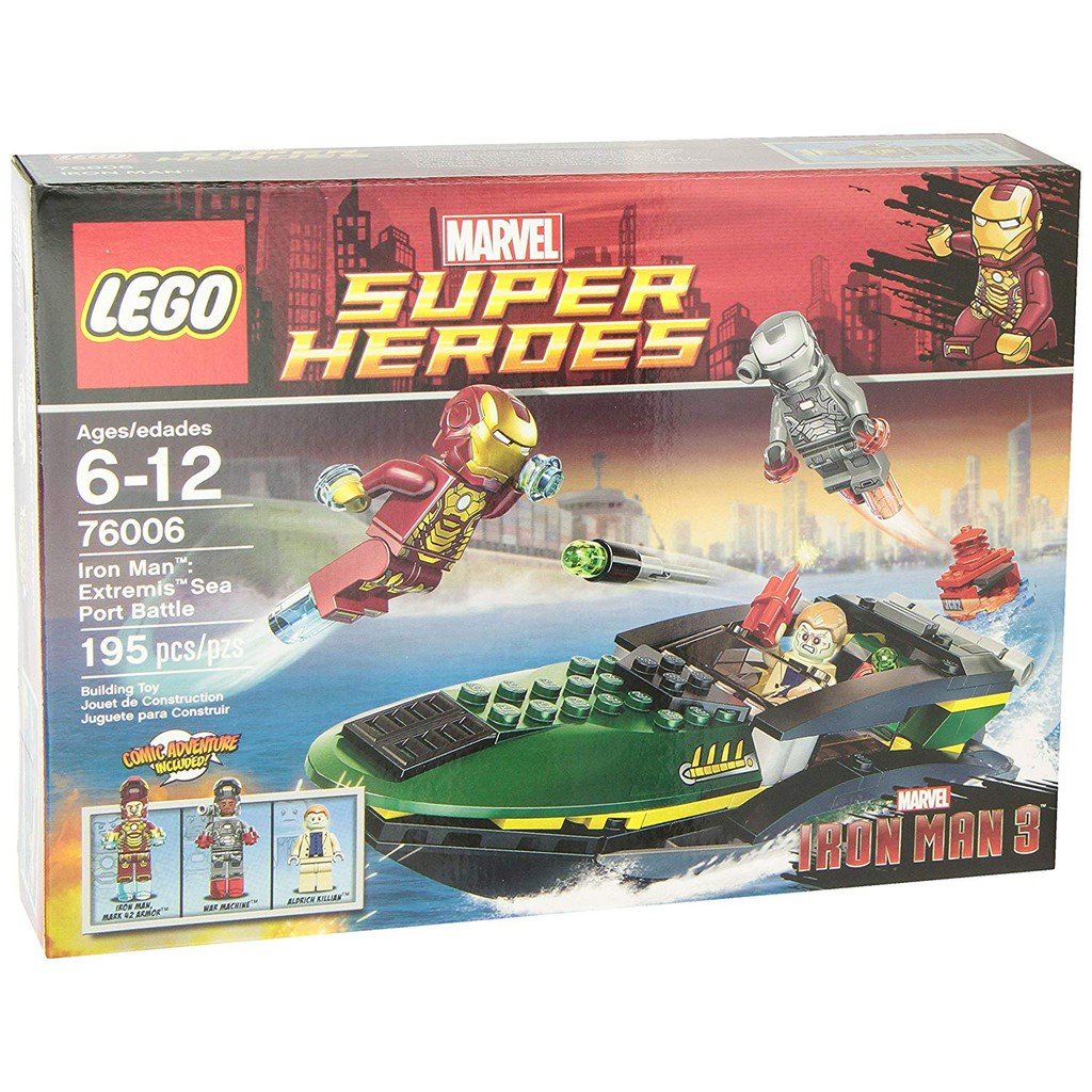 LEGO 樂高 76006 Iron Man: Extremis Sea Port Battle