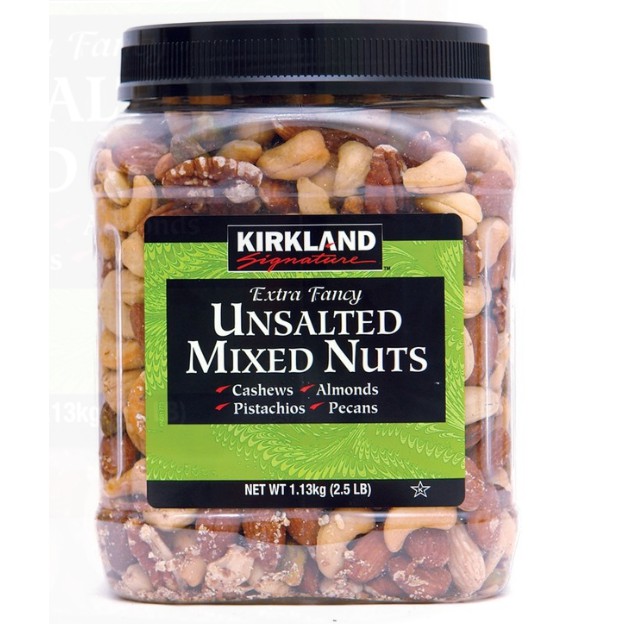 【限時限量供應】 Kirkland Signature 科克蘭 無調味綜合堅果 1.13公斤 Mixed Nuts