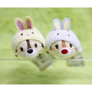 🌸Dona日貨🌸日本迪士尼store限定 Tsum奇奇蒂蒂復活節粉嫩兔子裝 小娃娃/疊疊樂布偶-2入 R59 2406