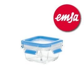 ，台灣保固德國EMSA玻璃保鮮盒 #513917 / 0.2L joint專利無縫上蓋醫療級TPE膠條，抗菌保鮮