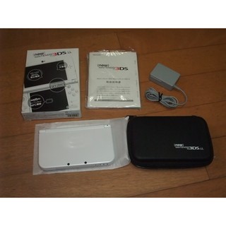 New 3ds Ll 日規主機 白 附保護貼 主機包 原廠變壓器 保固一個月 蝦皮購物