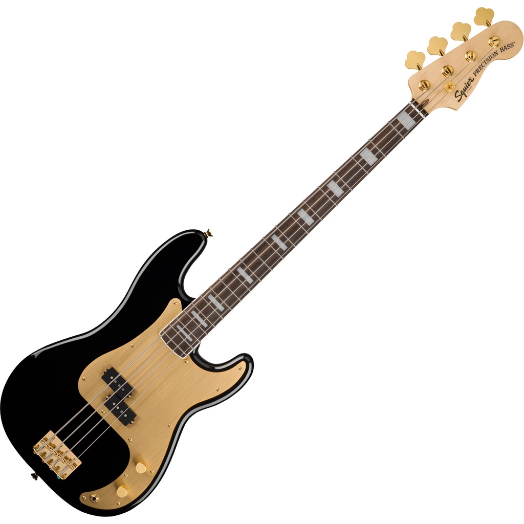 Squier 40th Gold Edition Precision Bass Black 電貝斯 公司貨 【宛伶樂器】