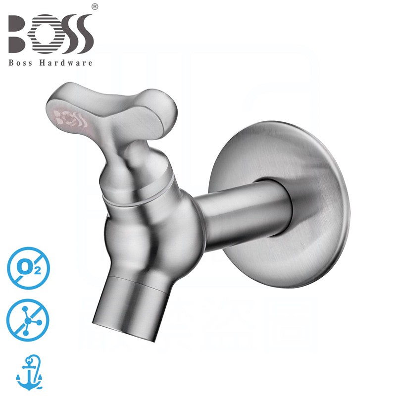 《BOSS》軍用級316不鏽鋼 D-353 長栓 戶外龍頭 陽台水龍頭 米老鼠 附起泡器 抗氧化 耐酸鹼 抗菌 台灣製造