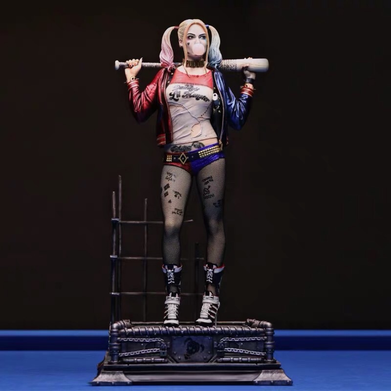 私人定制自殺小隊dc 1 3 小丑女全身像雕像 蝦皮購物