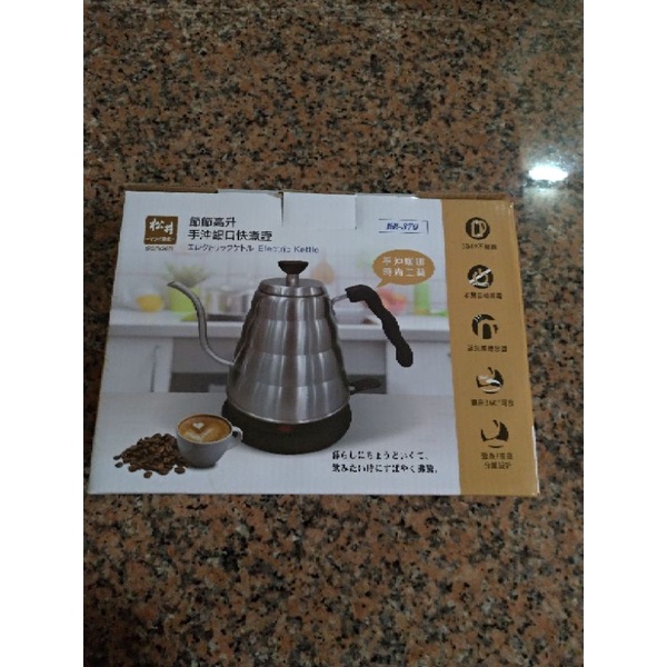 【SONGEN松井】1.0L手沖咖啡細口雲朵快煮壺/咖啡壺/不鏽鋼電水壺 (KR-379) 贈品轉售
