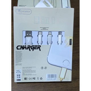 [3C電器] 全新未拆 lighting cable 傳輸線 三合一 3 in 1 micro typec apple